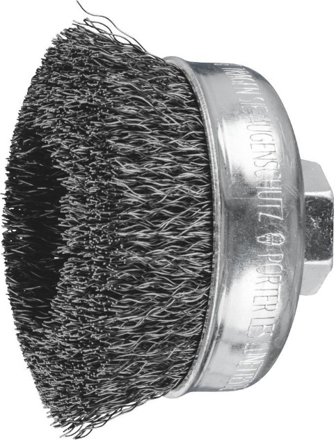 PFERD CUP BRUSH CRIMPED STEEL WIRE 75MM M14 THREAD